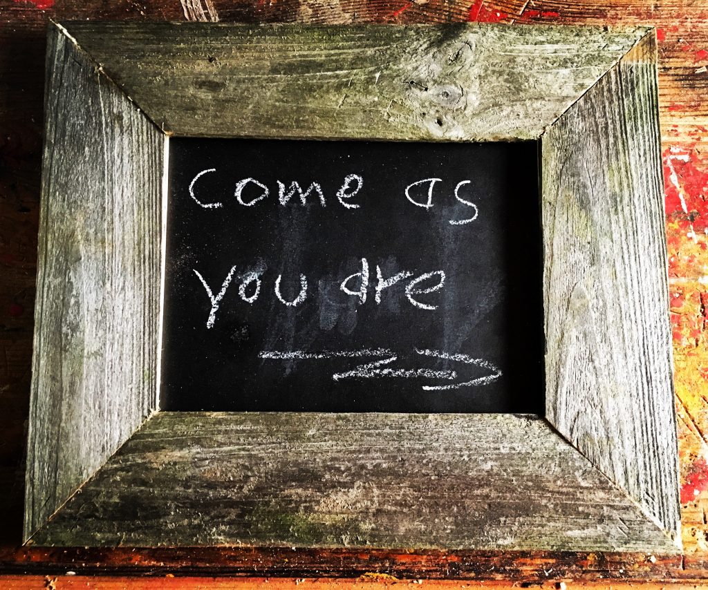 Holztafel aus Upcyclingholz