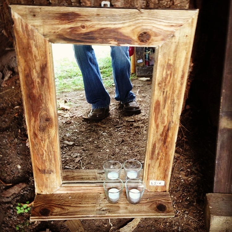 Upcycling Holzspiegel